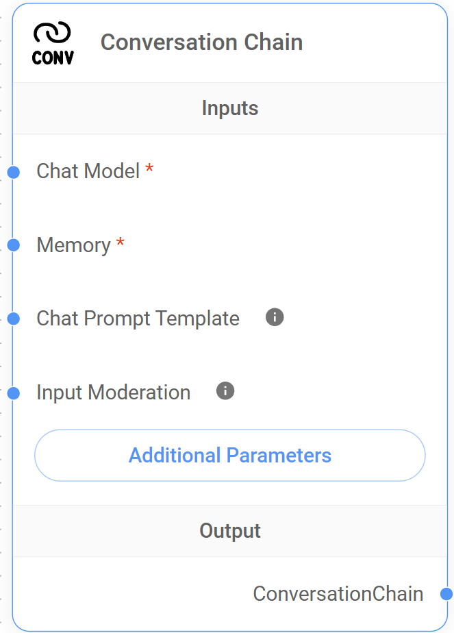 <p>Conversation Chain Node</p>